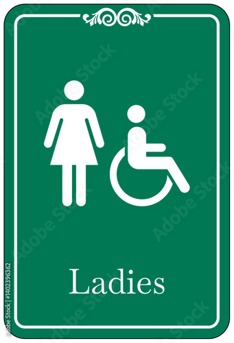 Restroom sign
