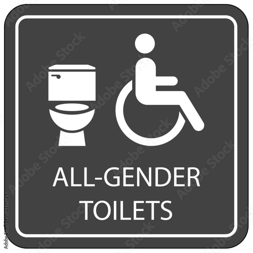 Restroom sign all gender