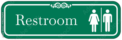Restroom sign