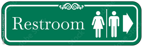Restroom sign