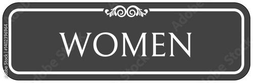 Restroom sign women