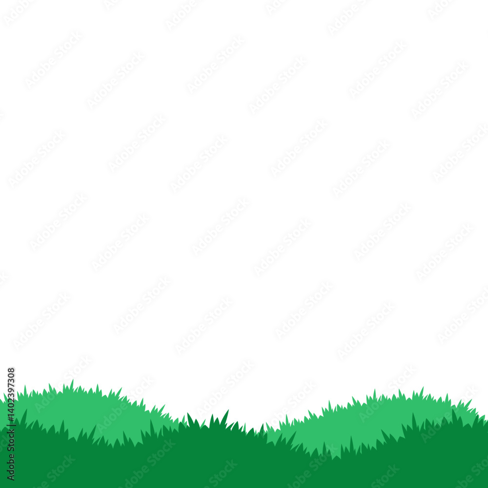 Obraz premium Green Grass Background Illustration