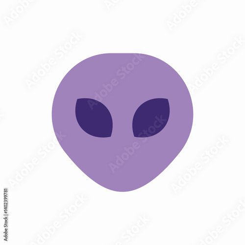 Alien space creature icon vector sign