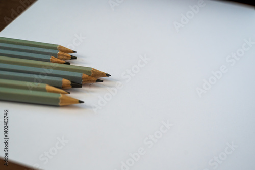 artist pencils in various thickness and hardness
