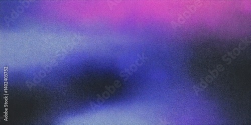 Colorful gradient noise grain background texture Abstract blurred background in deep navy banner, heavy film grain and dusty noise overlay., grain banner background texture
