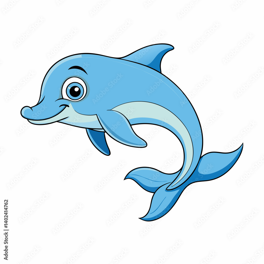 Obraz premium dolphin isolated on white background