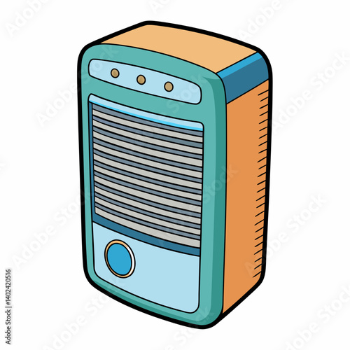 vector illustration of a radio