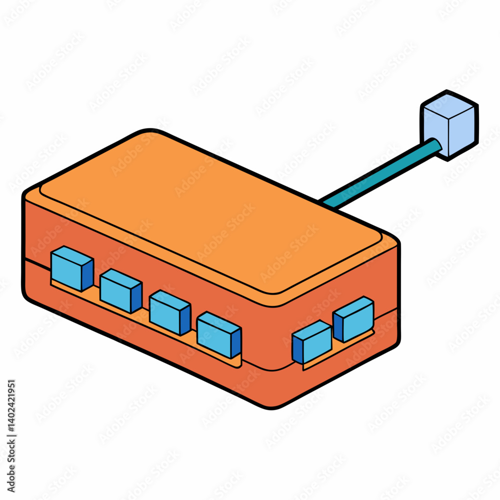 Obraz premium computer network cable
