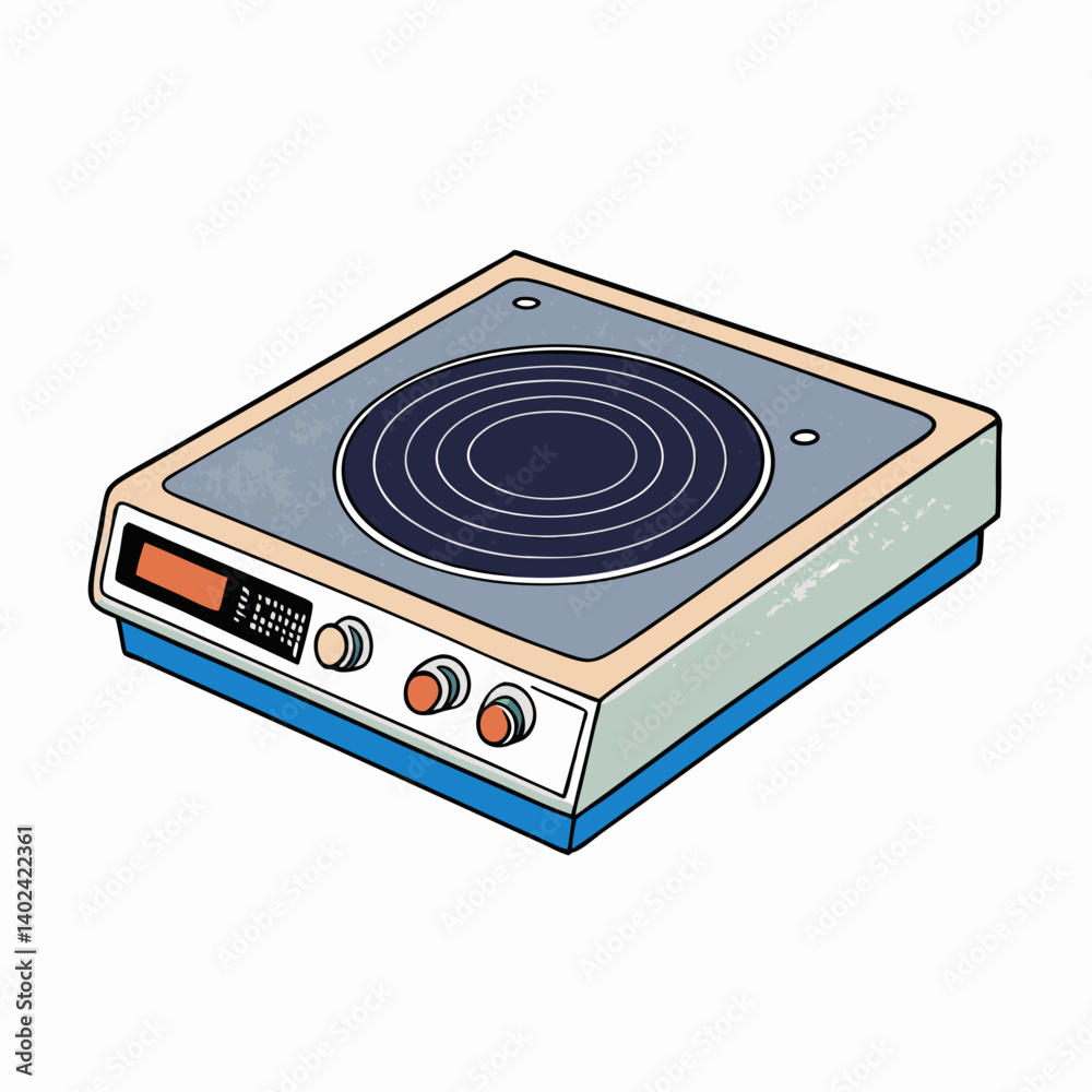 Fototapeta premium vector illustration of a vinyl disc