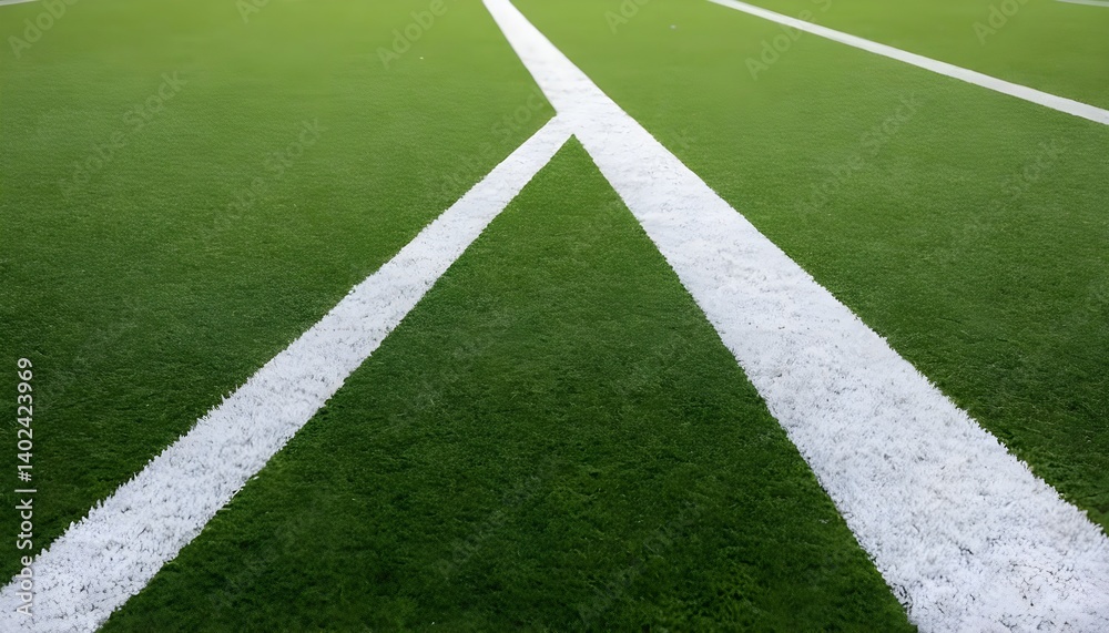 Fototapeta premium Artificial Turf Field Lines