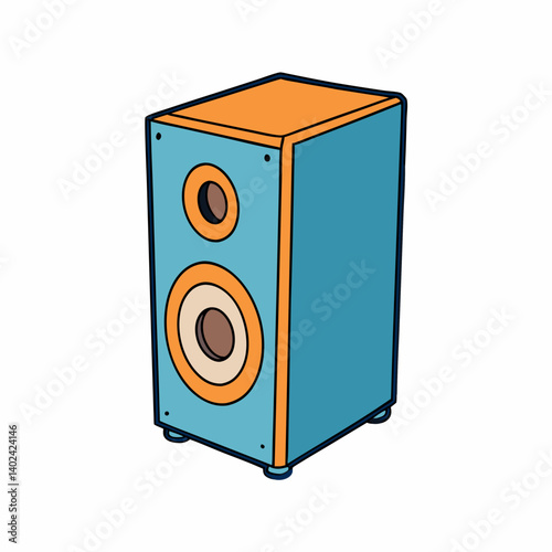 speakers isolated on white