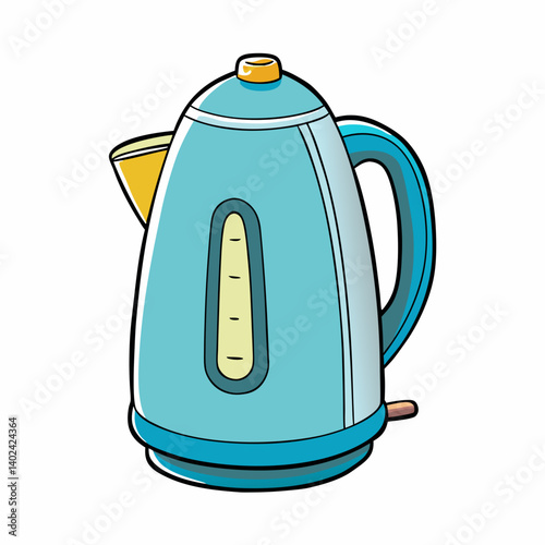electric kettle isolated on white