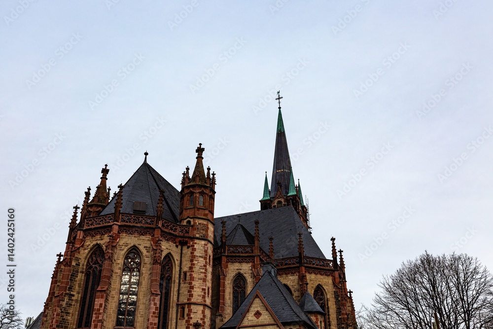 Exterior of St. Peter cathedral in Dusseldorf