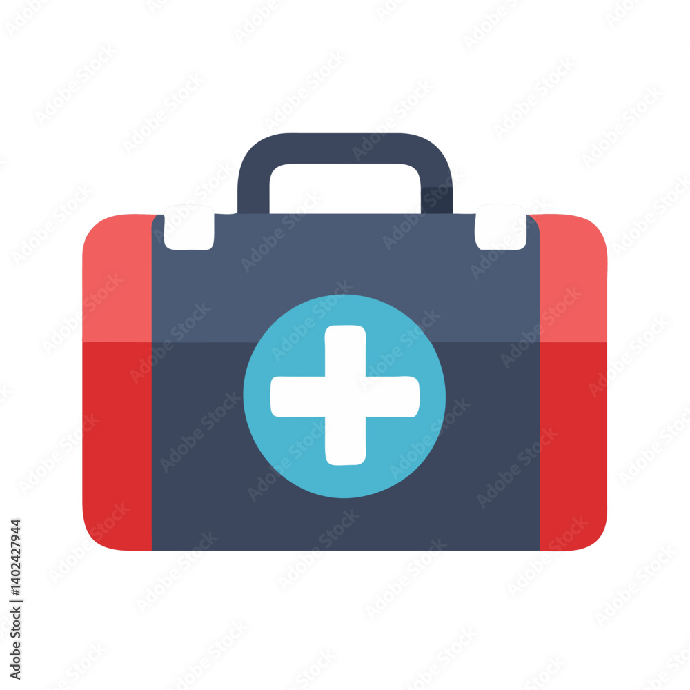 Fototapeta premium Medical Kit Icon Representing Travel Health and Emergency Preparedness