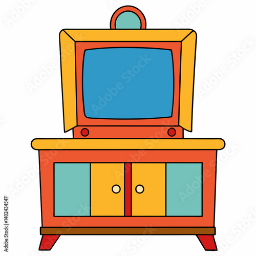 retro tv set