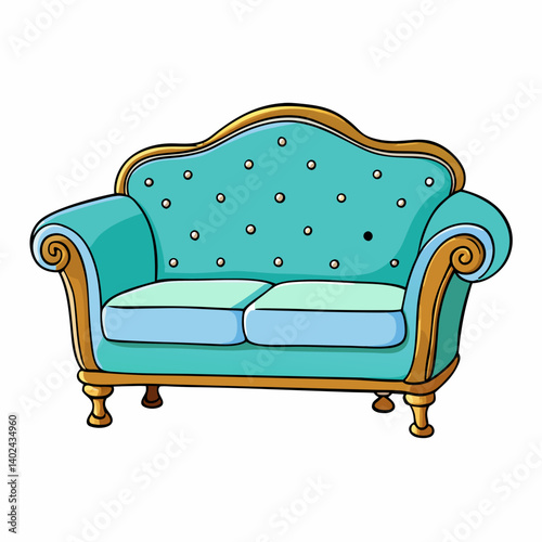 sofa isolated on white