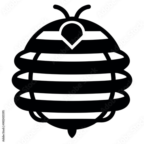 Vector Illustration of Different Insect Stages with Honeycomb Structure