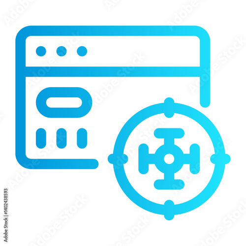 icon antivirus with style gradient