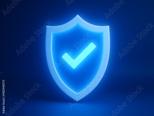 Free Download 3D Technology Shield icon Cybersecurity Data protection Business context - GFXLoad