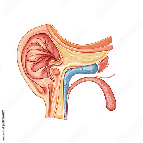Detailed Illustration of the Male Urogenital System