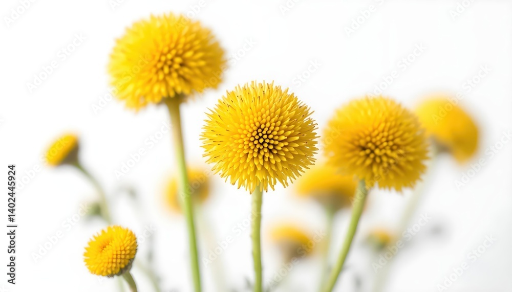 Obraz premium Vibrant Yellow Flowers Bouquet Closeup Photography