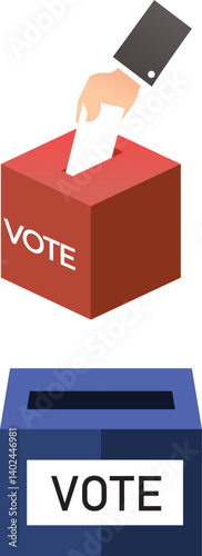 hand holding a voting ballot