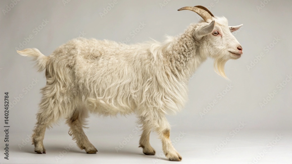 Fototapeta premium Angora Goat on studio background 