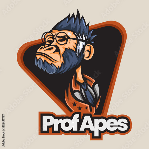 Professor Apes logo vector