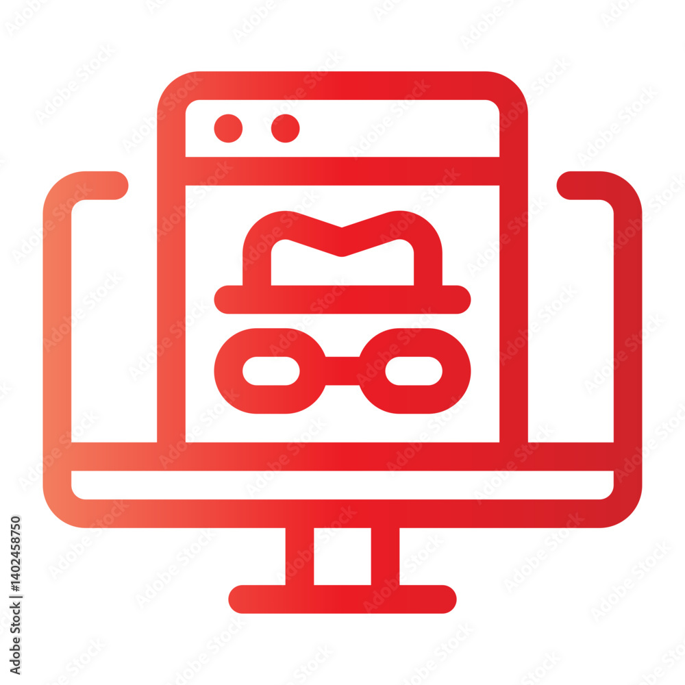 hacking gradient icon