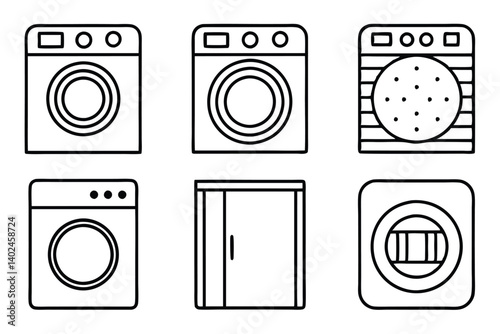dryer line art unique patterns for home appliances