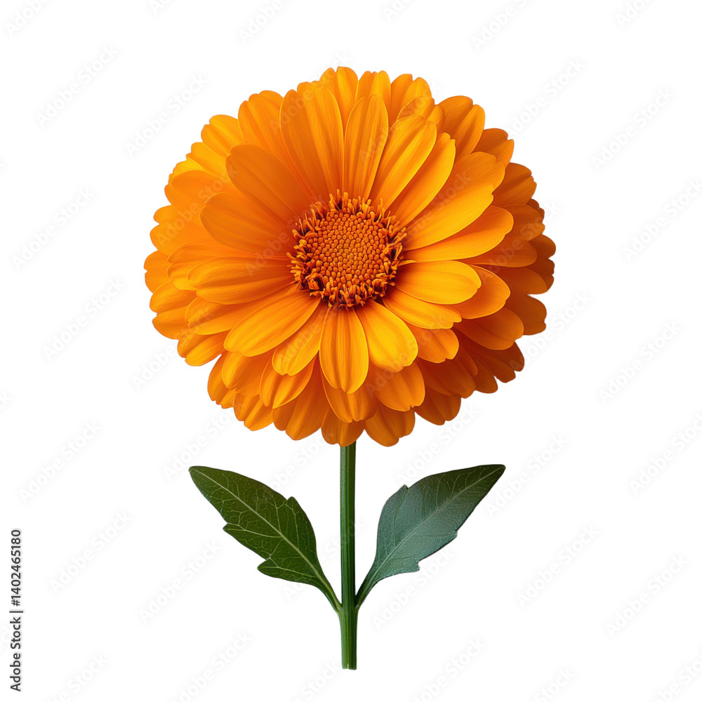 Isolated calendula flower on black background beautiful blossom image on transparent background Isolated calendula flower on black background beautiful blossom image on transparent background