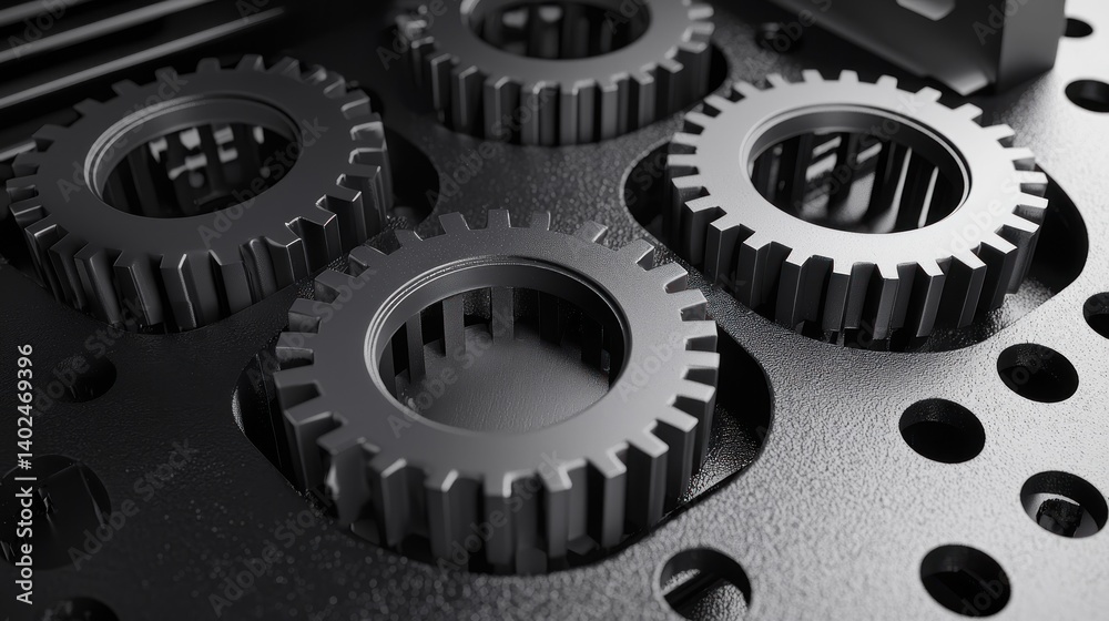 Precision gears in a mechanical system Precision gears in a mechanical system