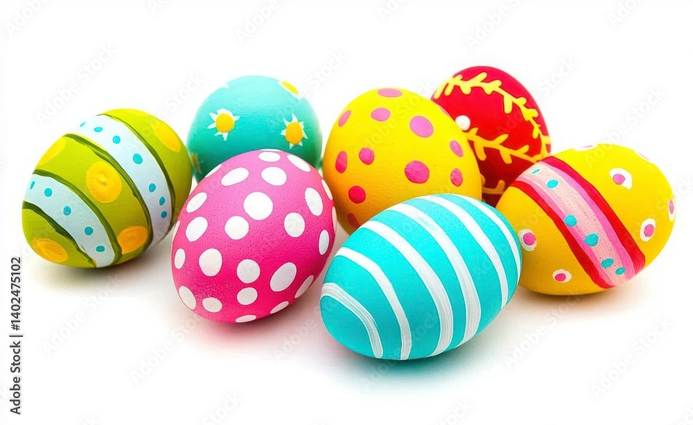 Perfect colorful handmade easter eggs isolated on a white. Perfect colorful handmade easter eggs isolated on a white.