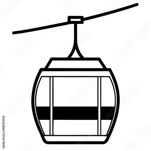 cable car in the city