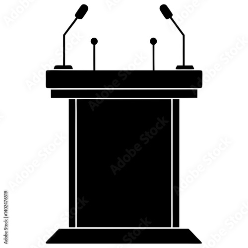 microphone on podium