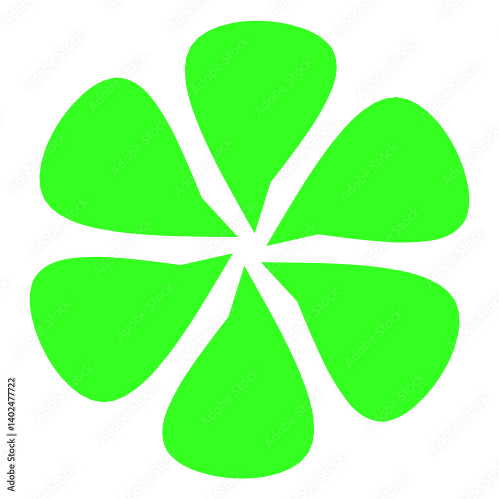 vector illustration of an abstract flower