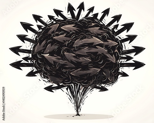 Exploding Arrows Graphic