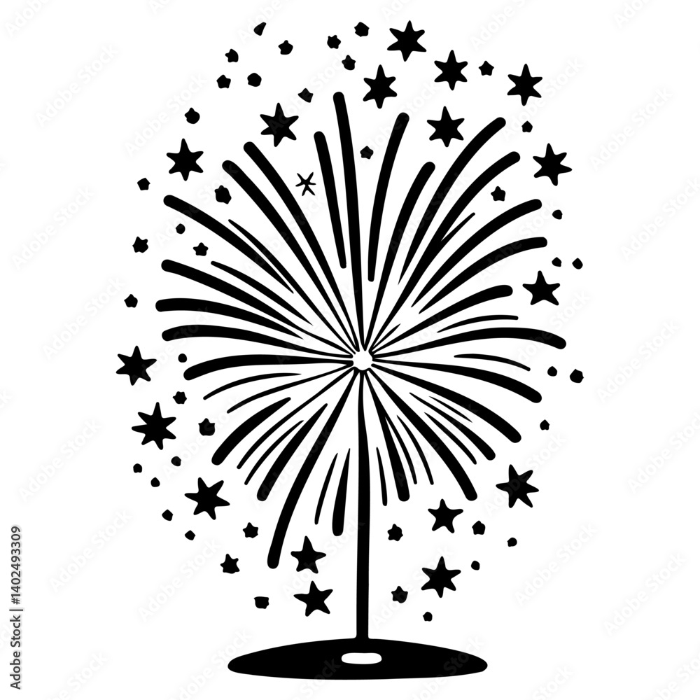 Abstract Firework Celebration Star Vector Design Abstract Firework Celebration Star Vector Design