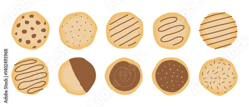 Hand Drawn Cookies Biscuits