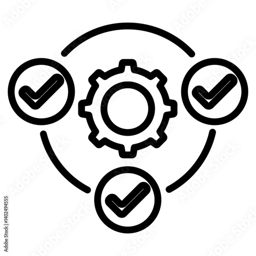 Agile icon with line style