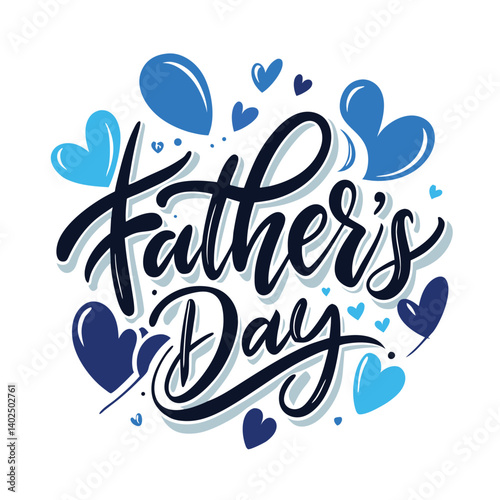 Happy fathers day. Lettering. Holiday calligraphy text