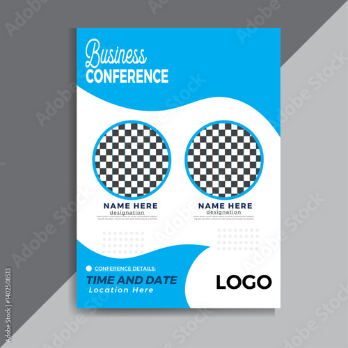 modern and minimalist style vector flyer design template