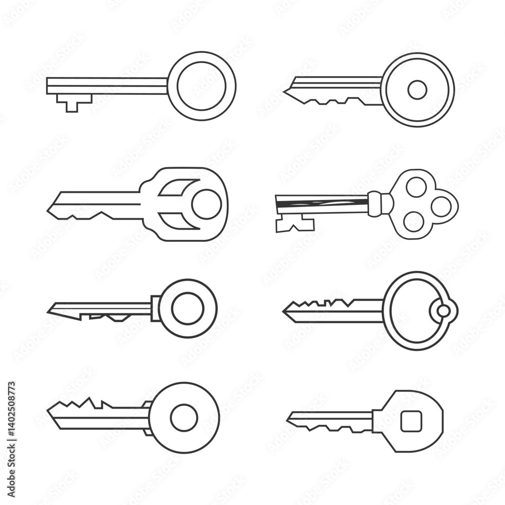 vector set of keys vector set of keys