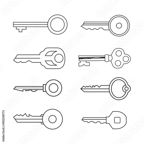 vector set of keys