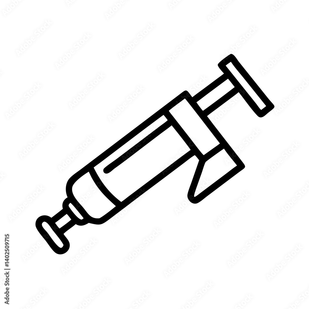 Pipe sealer illustration in black and white Pipe sealer illustration in black and white