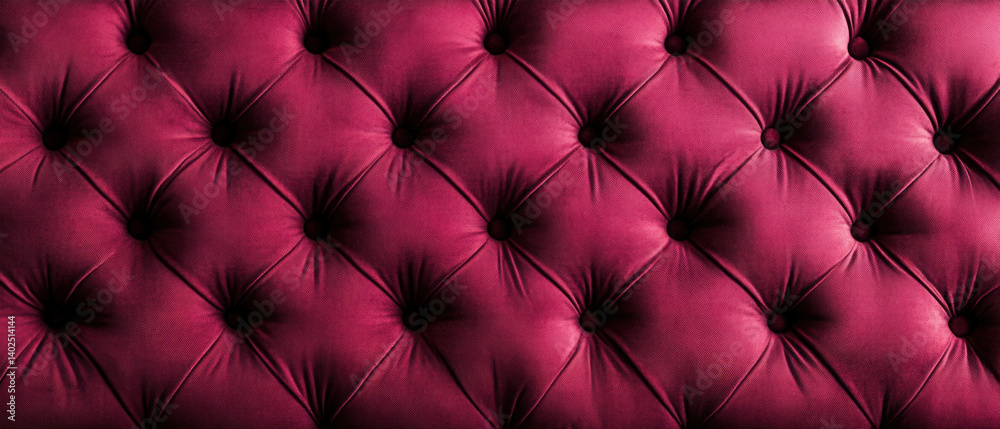 Fototapeta premium Closeup of pink velvet rhombus pattern upholstery texture background, luxury furniture vintage antique design