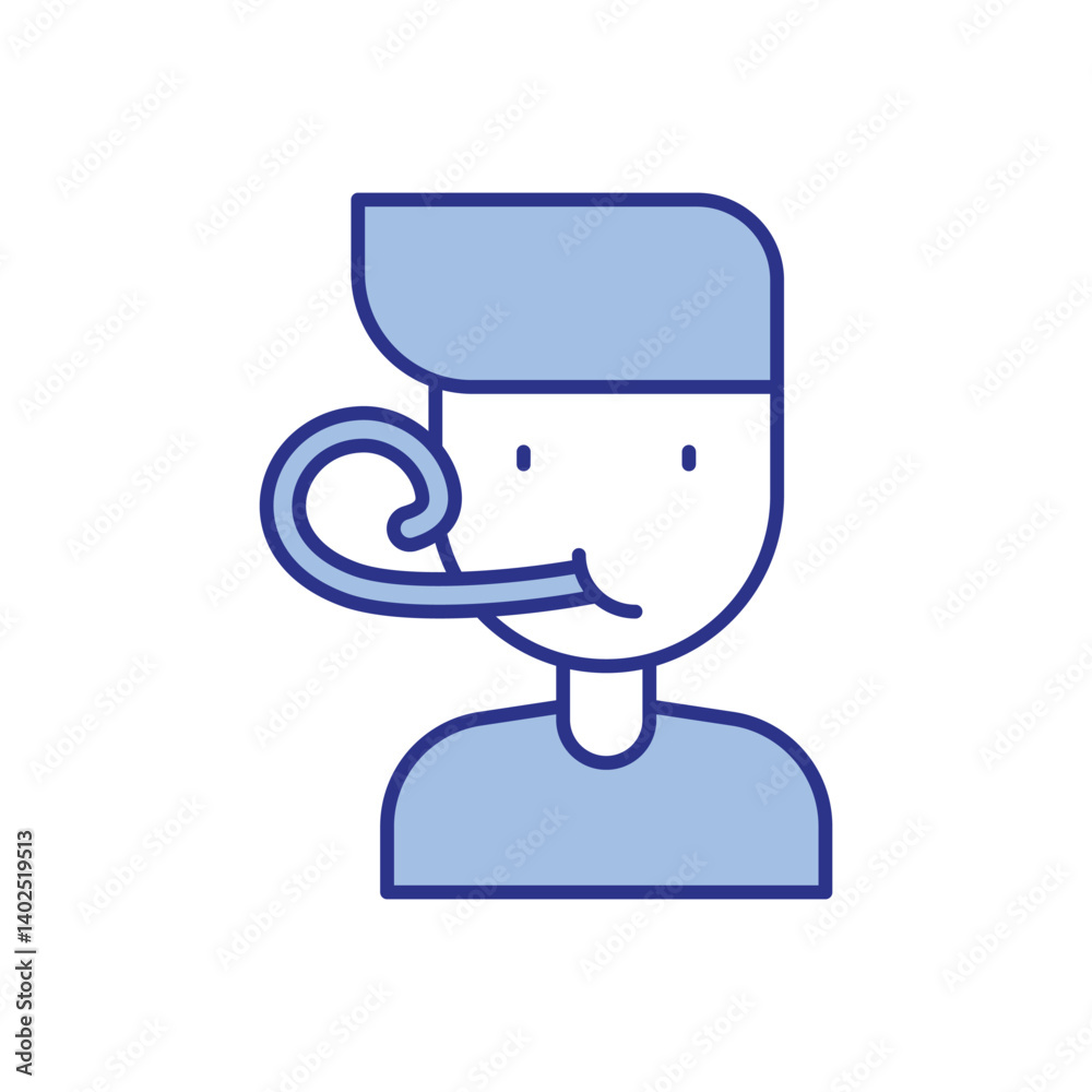 Party Whistle Icon vector stock illustration Party Whistle Icon vector stock illustration