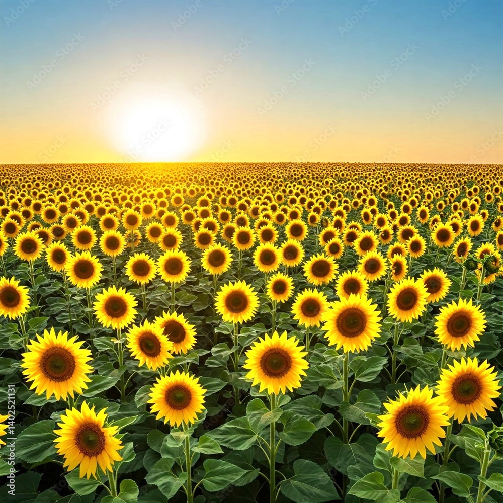 Fototapeta premium Ifield of sunflowers