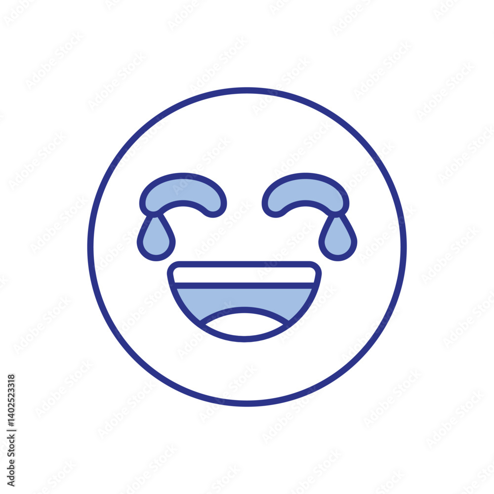 Happy Face Emoji Icon vector stock illustration Happy Face Emoji Icon vector stock illustration