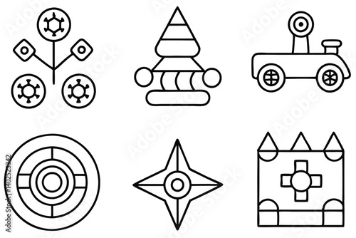 dynoshift rx creative line art with dynamic shapes